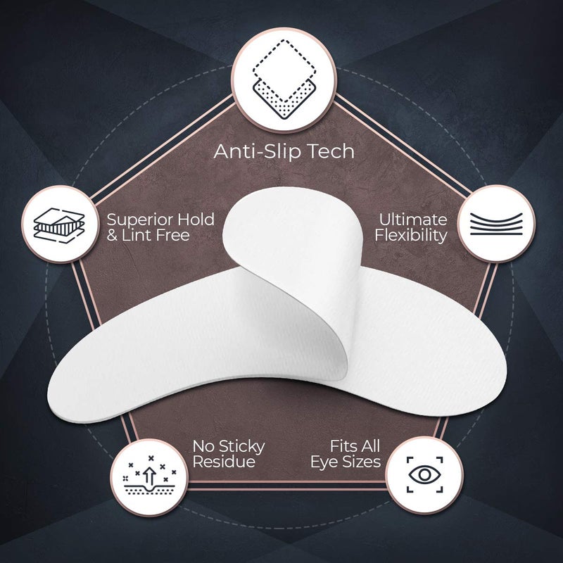 CICI Lash 100 Pairs Under Eye Pads for Eyelash Extensions â€“ Professional Lint Free Hydrogel Eye Patches with Moisturizing Vitamin C and Aloe Vera for Eyelash Extension & Lash Lift/Perm - Gel Undereye Eyepads - Image 3